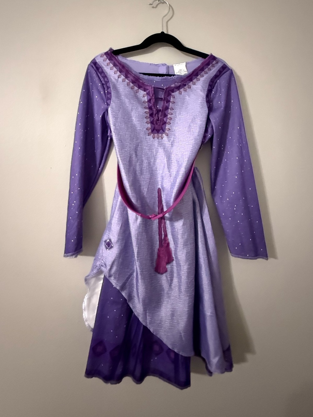 Disney Wish Asha Costume Dress Girls 4-6X JAKKS Pacific Purple Halloween